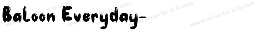 Baloon Everyday字体转换